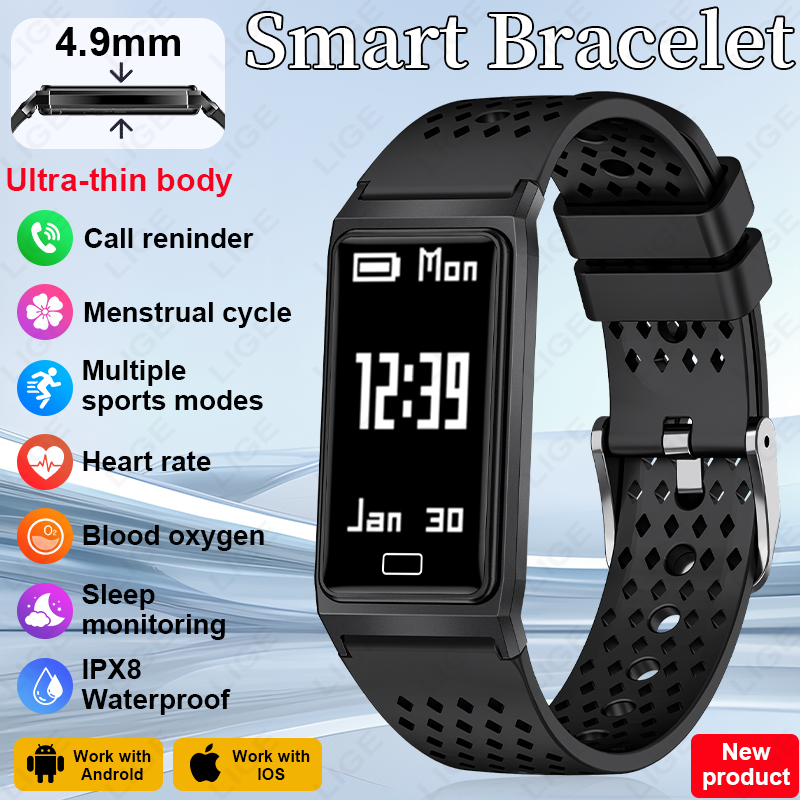 Smartwatch Slim Watches For Men - سوار ذكي نحيف للغاية 4.9 مم