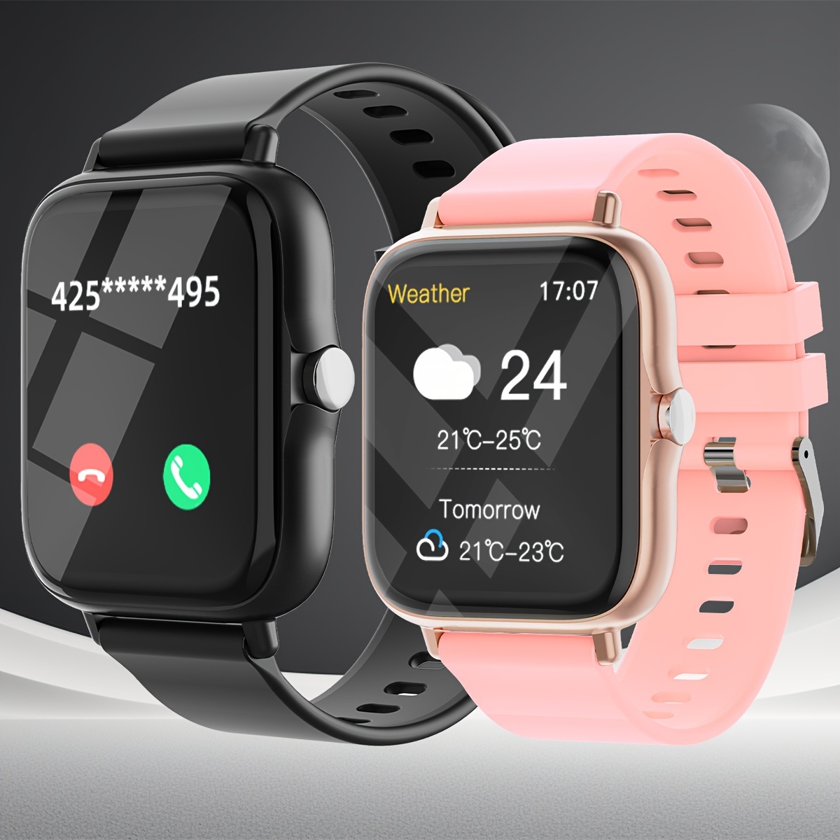 Smartwatch Iphone Watches For Women - ساعة ذكية للرجال والنساء، جهاز تتبع