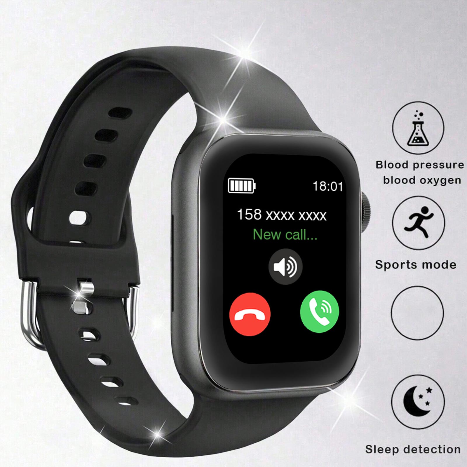 Smartwatch Iphone Watches For Women - ساعة ذكية، مكالمات/قرص لاسلكي، وضع رياضي