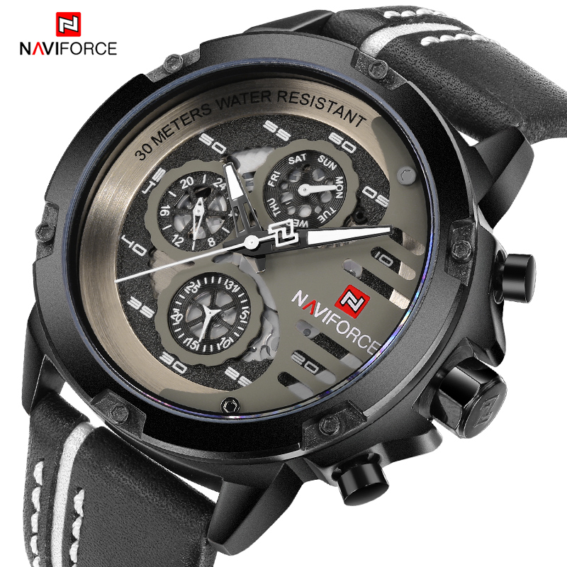 ساعة NAVIFORCE الرياضية العسكر - مراجعة Smartwatch Sports Watches For Men وسعره