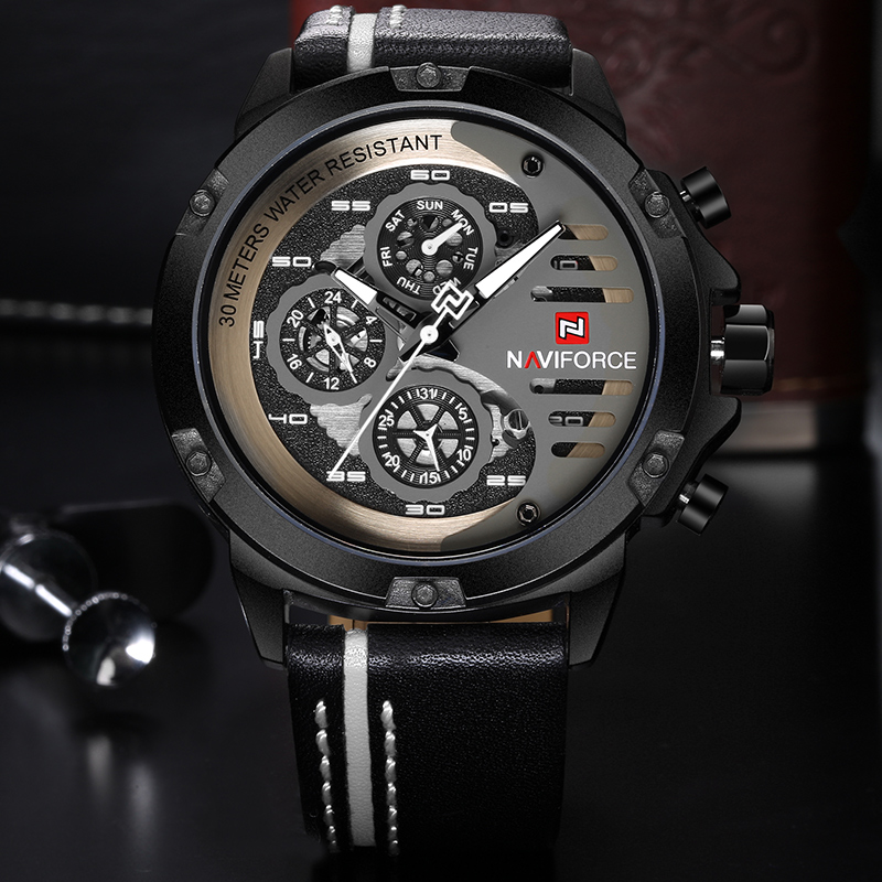 ساعة NAVIFORCE الرياضية العسكر - مراجعة Smartwatch Sports Watches For Men وسعره