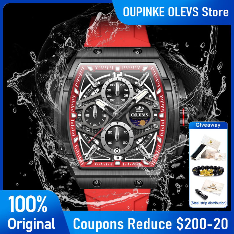 OLEVS 2975 ساعة رجالي موضة اله - مراجعة Skeleton Mechanical Watch وسعره