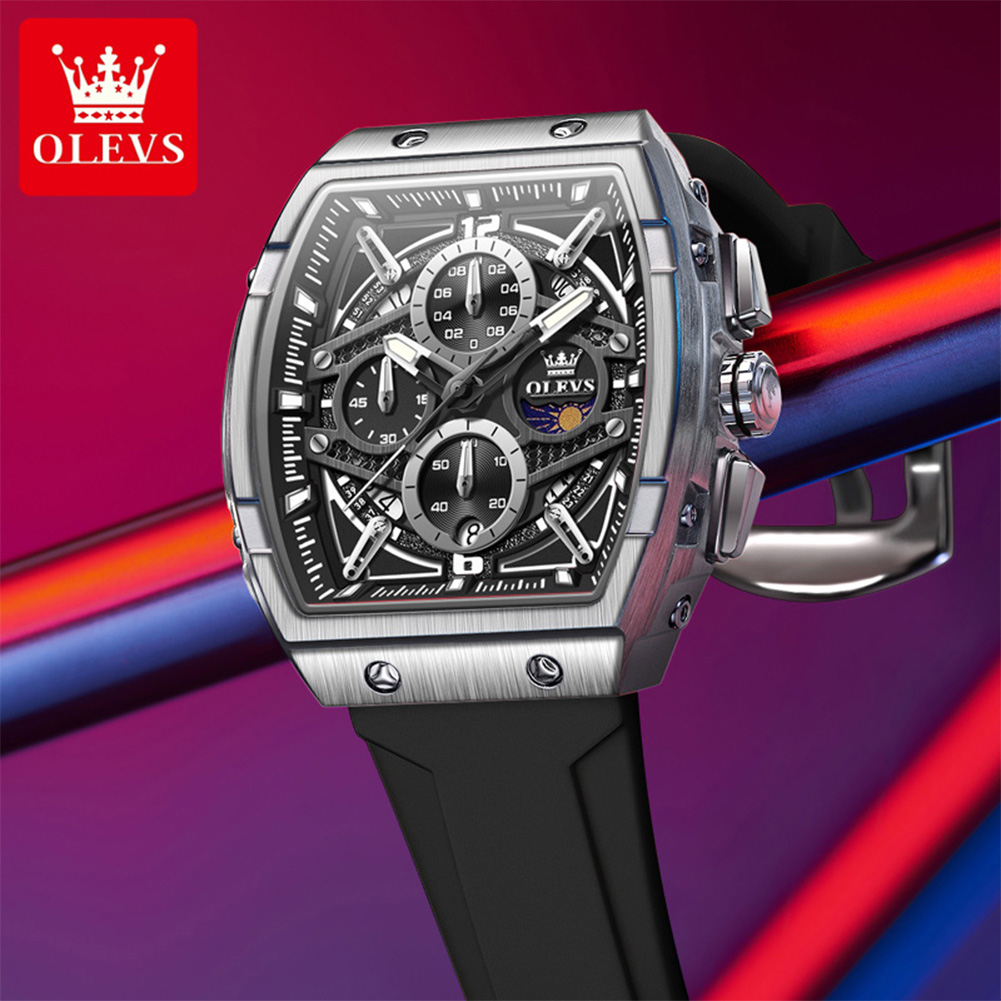 OLEVS 2975 ساعة رجالي موضة اله - مراجعة Skeleton Mechanical Watch وسعره