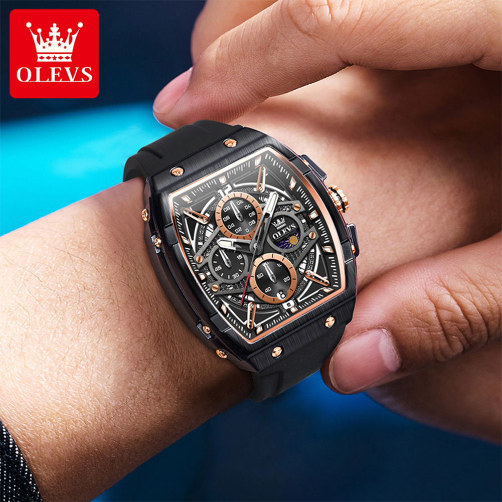OLEVS 2975 ساعة رجالي موضة اله - مراجعة Skeleton Mechanical Watch وسعره