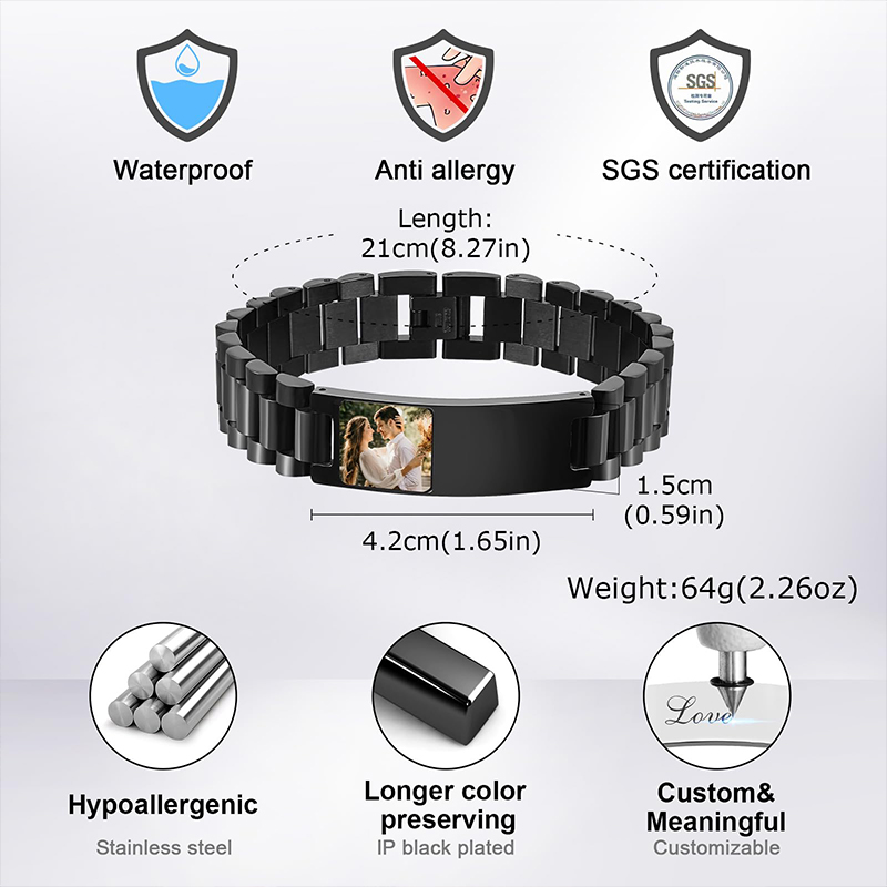 صورة مخصصة نص سوار حزام (استيك - مراجعة Smartwatch Sports Watches For Men وسعره