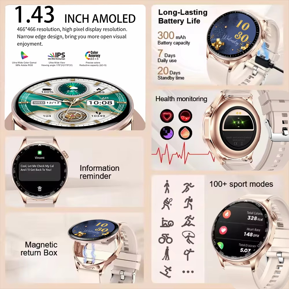 ساعة ذكية DAORKOW T98 مع سماعا - مراجعة Smartwatch Noise Watches وسعره