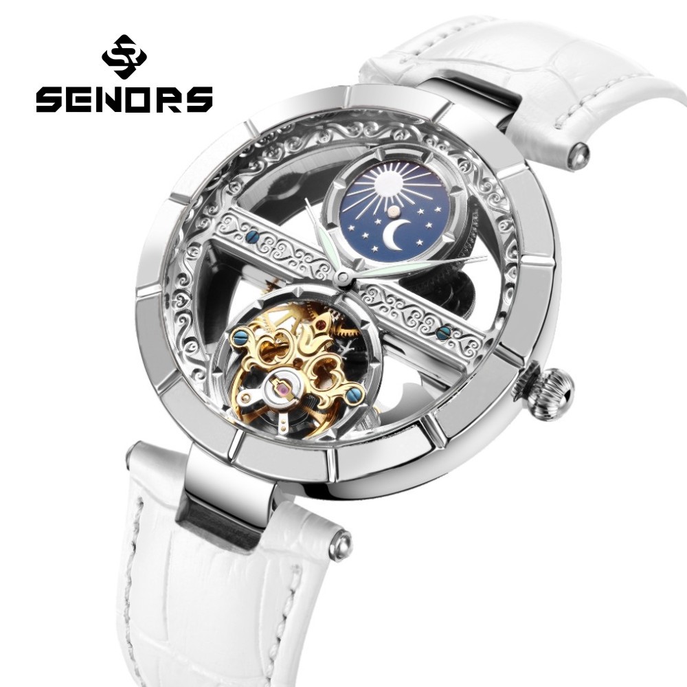 ساعات ميكانيكية بهيكل عظمي تور - مراجعة Skeleton Mechanical Watch وسعره