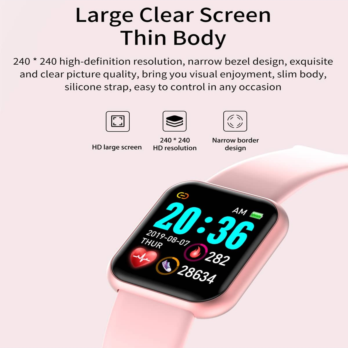 ساعة ذكية للرجال والنساء ، ساع - مراجعة Smartwatch Sports Watches For Men وسعره