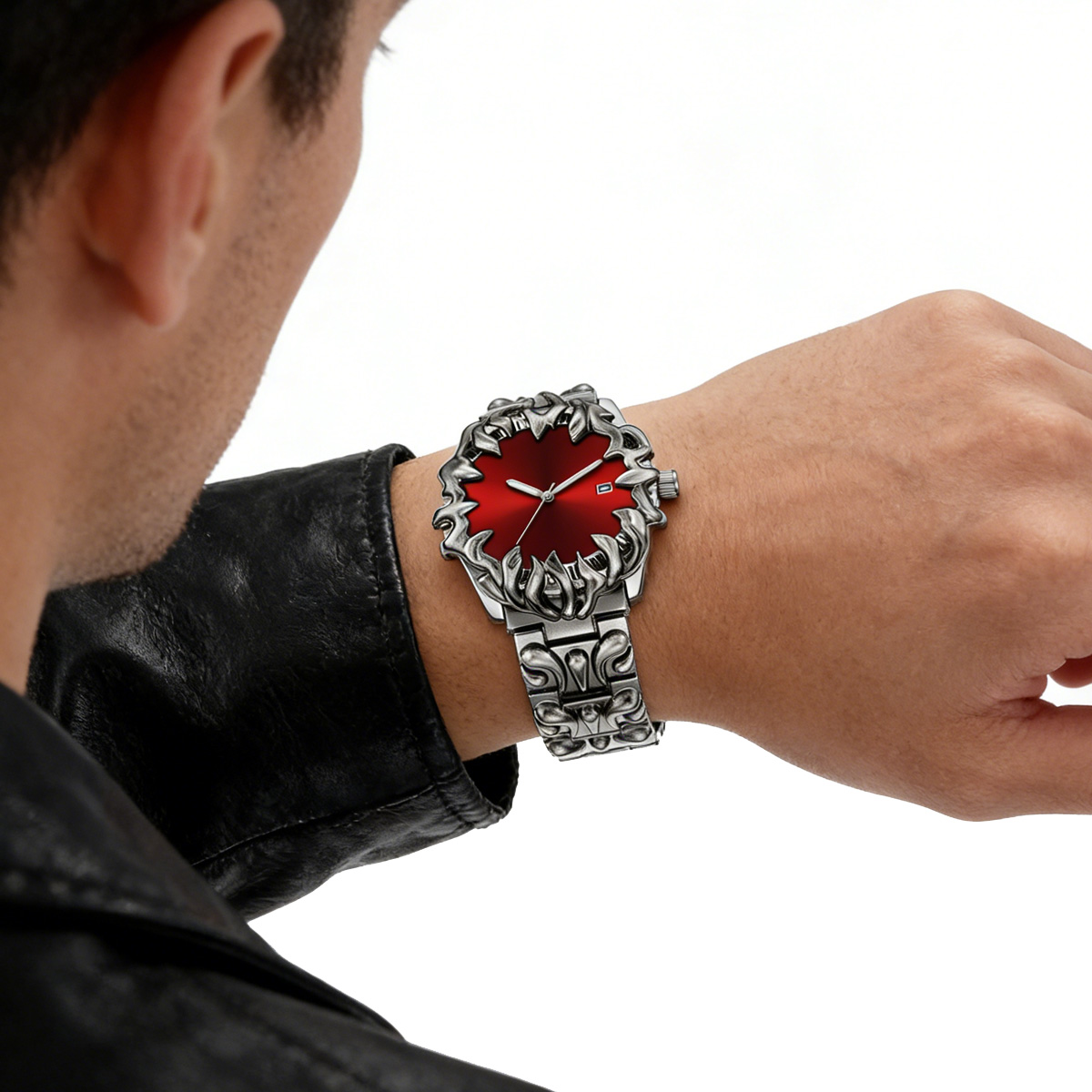 ساعة رجالية من الفولاذ المقاوم - مراجعة Smartwatch Sports Watches For Men وسعره