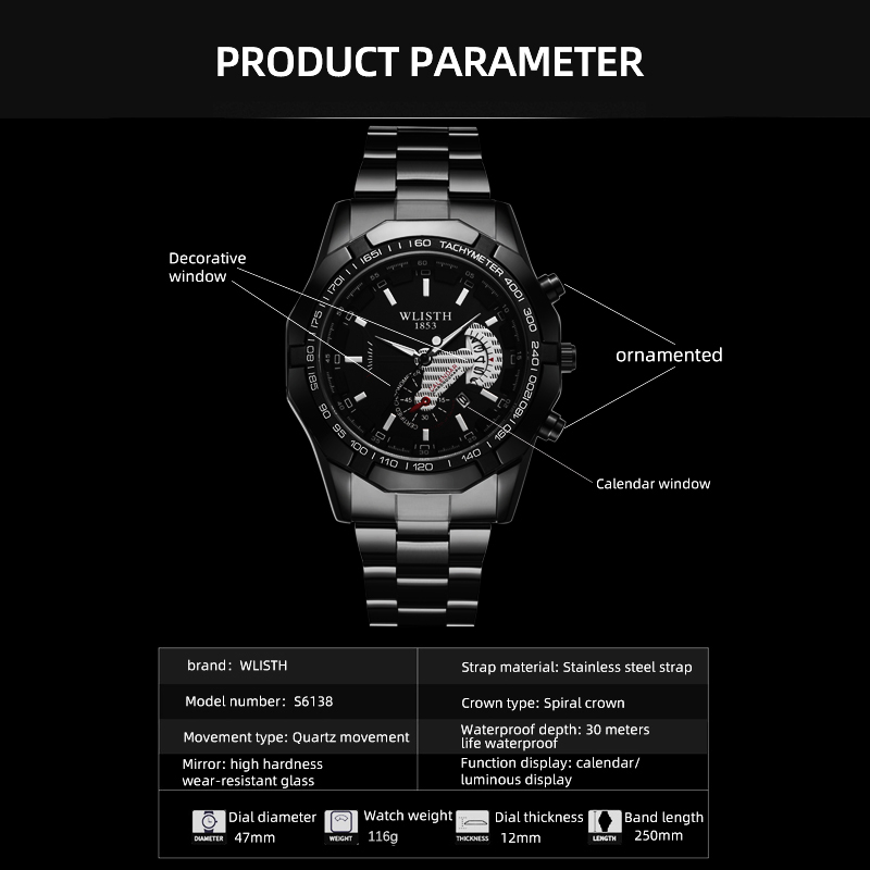 ساعة يد رجالية فاخرة مقاومة لل - مراجعة Smartwatch Sports Watches For Men وسعره