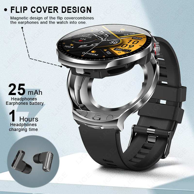 ساعة ذكية LIGE 2026 الجديدة مع - مراجعة Smartwatch Noise Watches وسعره
