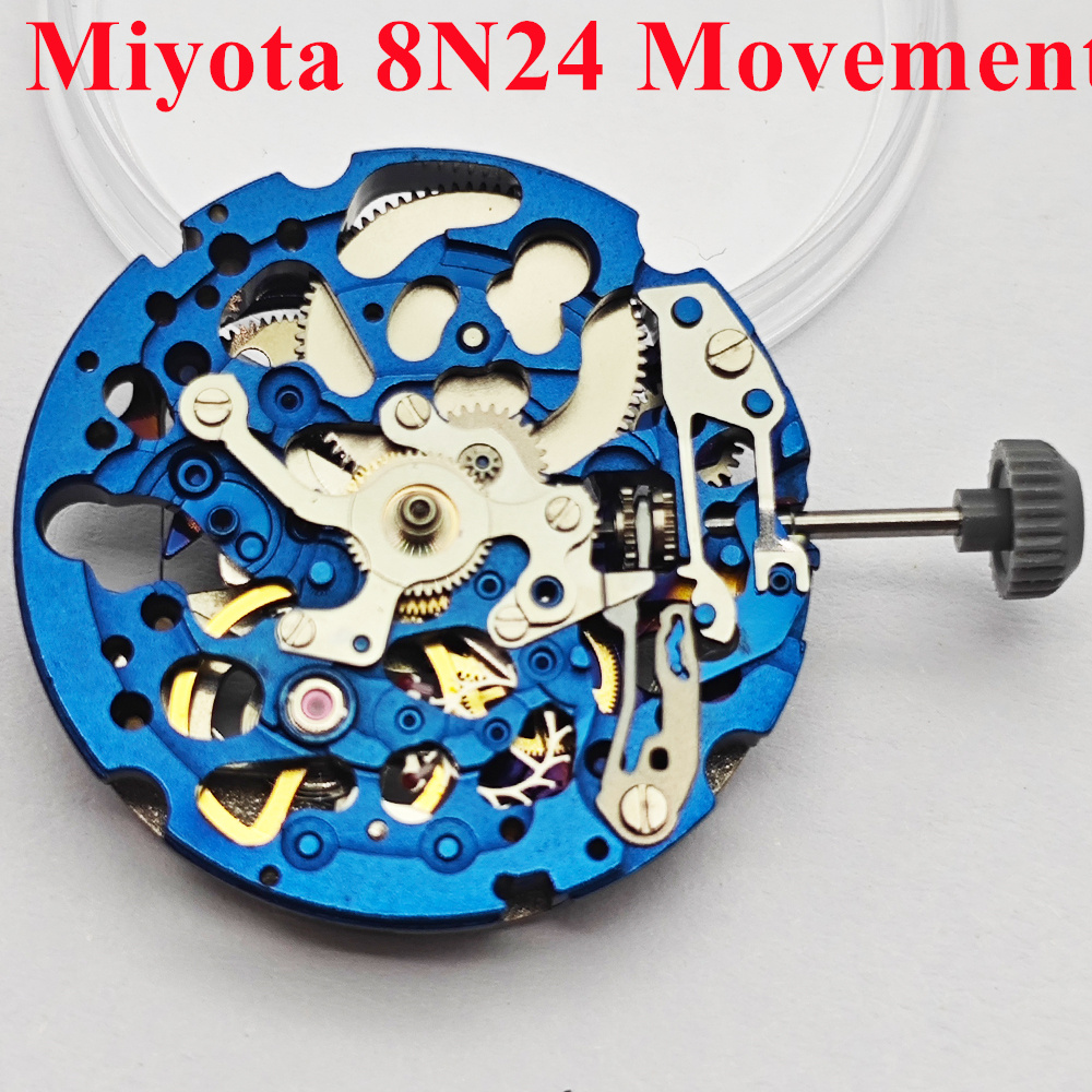 ميوتا 8N24 حركة ميكانيكية أوتو - مراجعة Skeleton Mechanical Watch وسعره