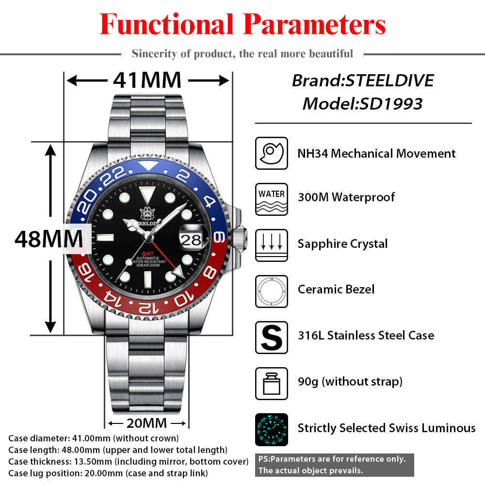 ساعة STEELDIVE SD1993 V2 بإطار - مراجعة Seiko Watch 5 Sports وسعره