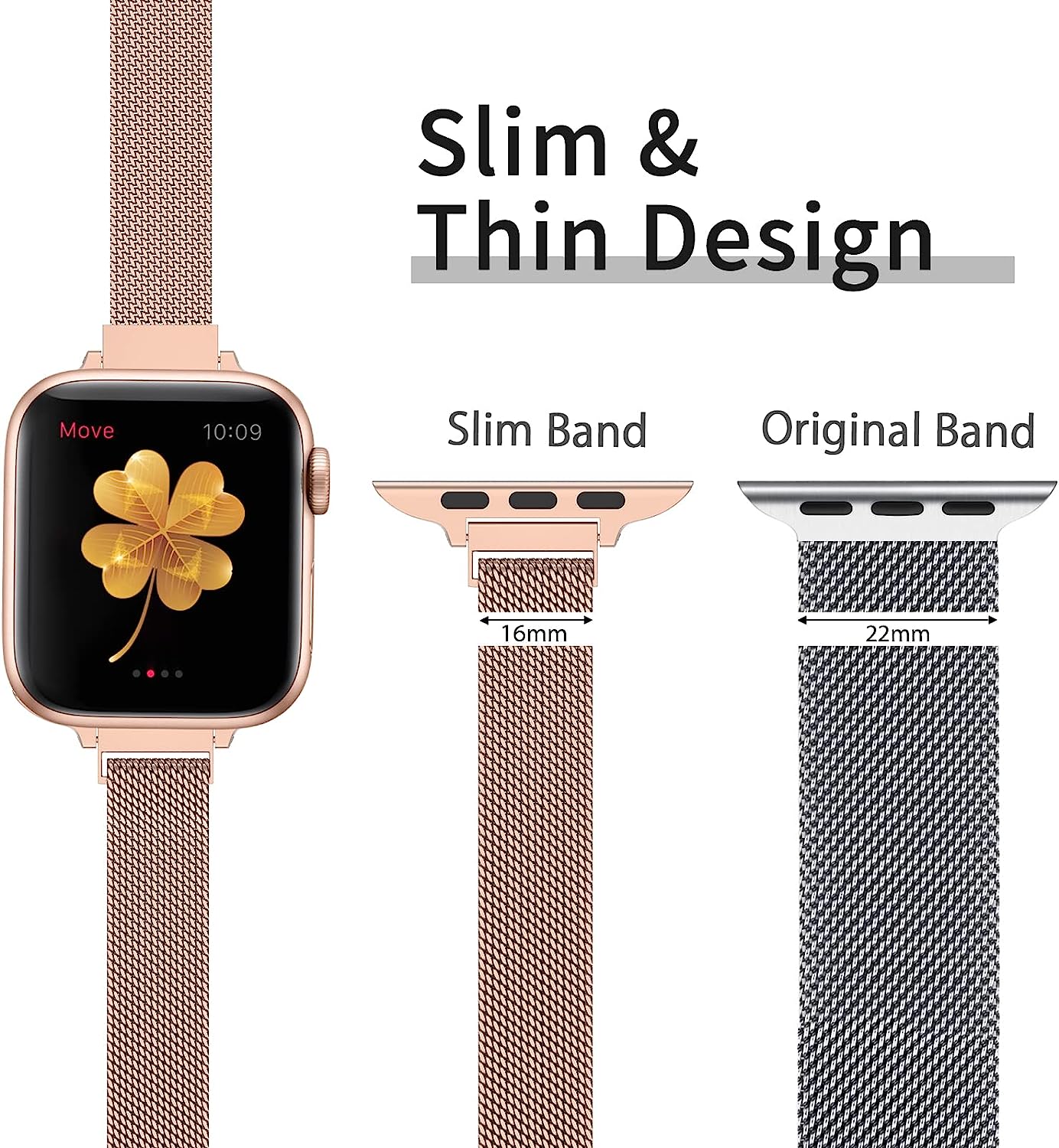 حزام حلقة ميلانو نحيف لساعة أب - مراجعة Smartwatch Slim Watches For Men وسعره