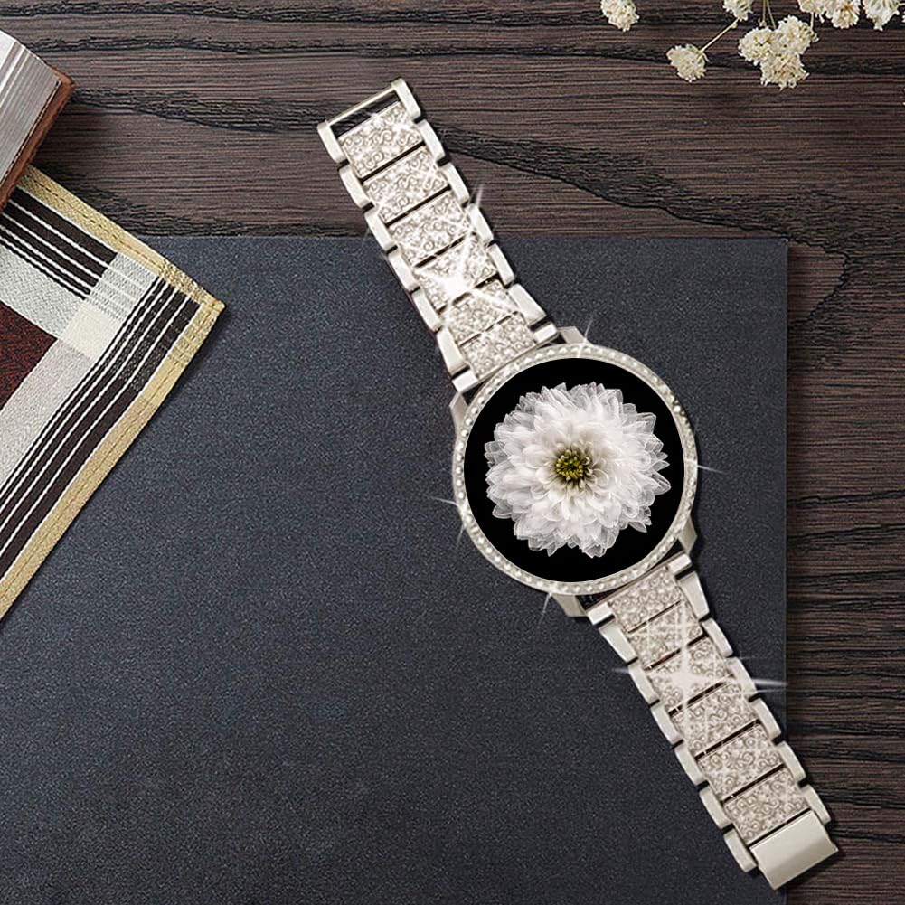حزام ساعة معدني فاخر بديل مرصع - مراجعة Smartwatch Premium Watches For Women وسعره