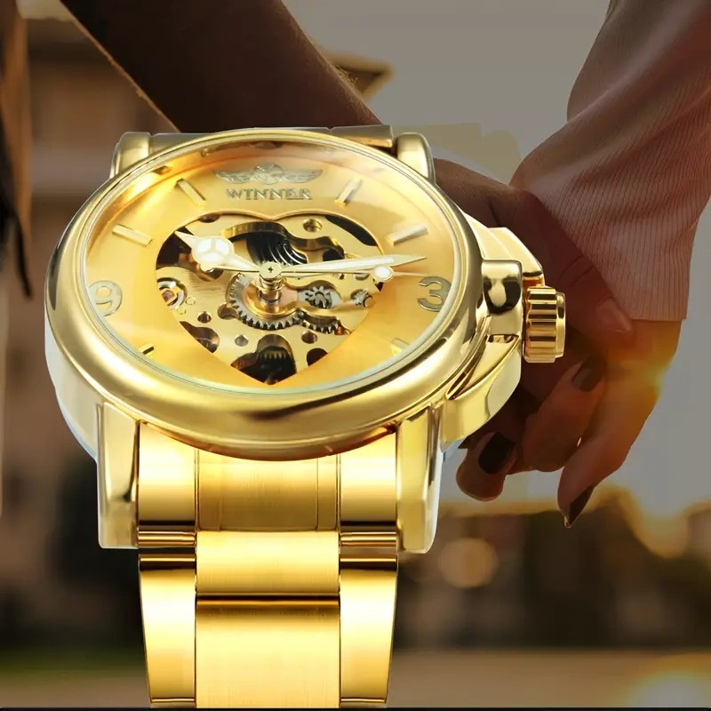 ساعة نسائية أنيقة أوتوماتيكية  - مراجعة Skeleton Mechanical Watch وسعره