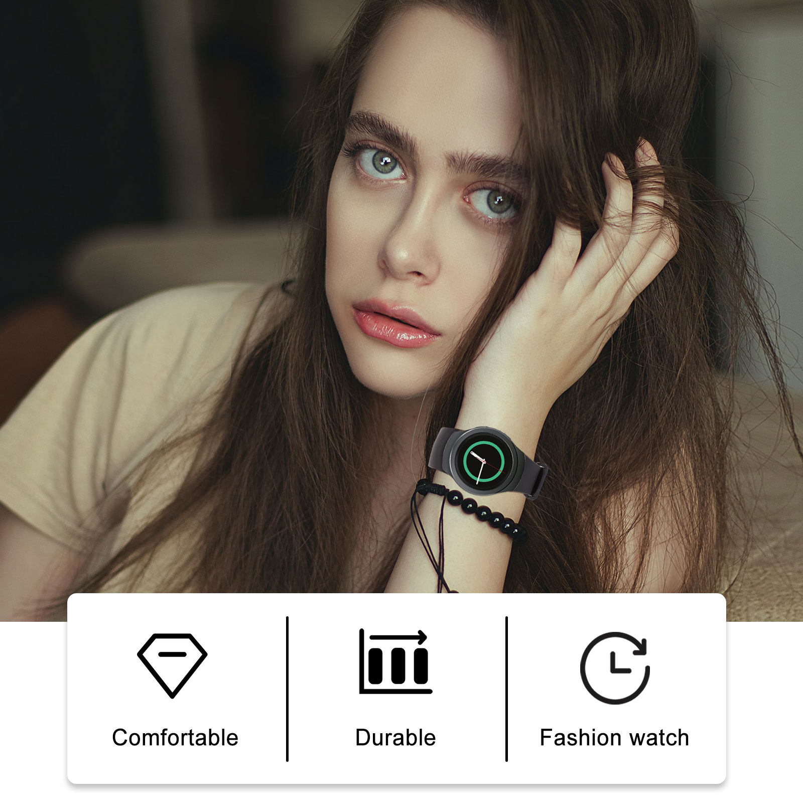حزام ساعة سيليكون فاخر للساعات - مراجعة Smartwatch Premium Watches For Women وسعره