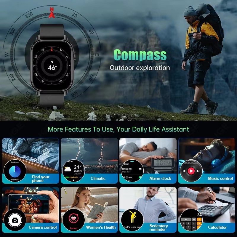 ساعة ذكية أصلية فاخرة للرجال م - مراجعة Smartwatch Premium Watches For Women وسعره
