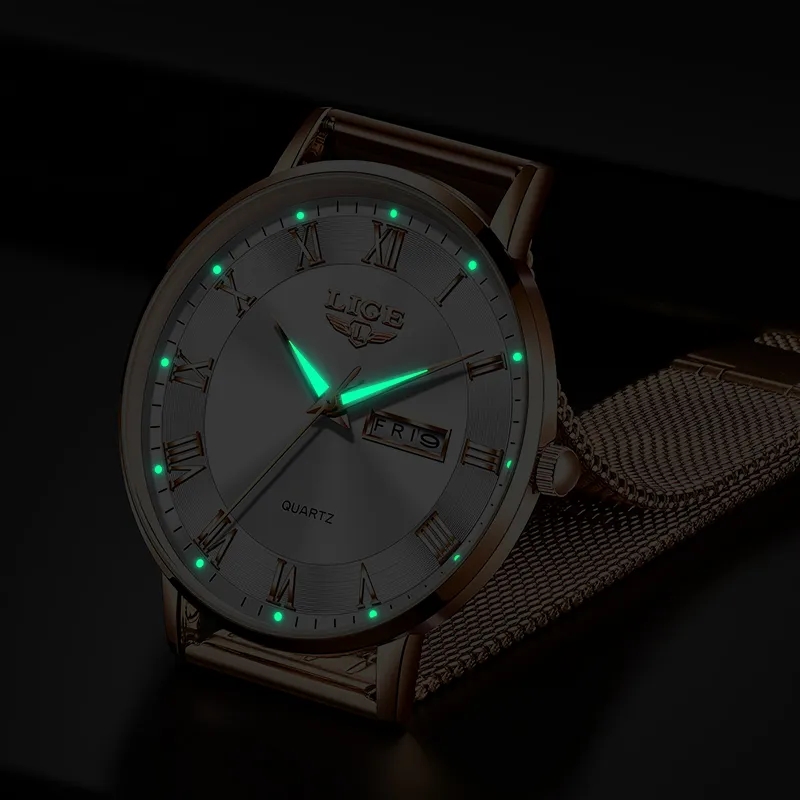 LIGE ساعة نسائية عصرية من أفضل - مراجعة Minimalist Thin Watch وسعره
