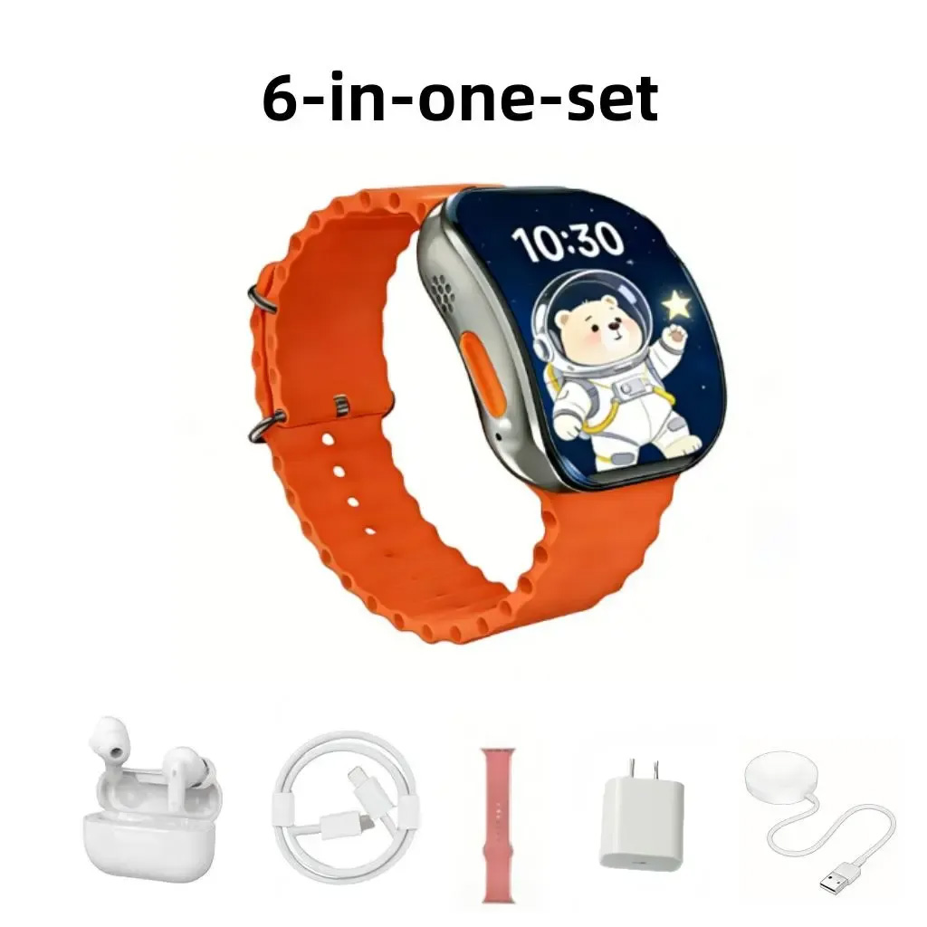 مجموعة ساعة ذكية فاخرة 6 في 1  - مراجعة Smartwatch Premium Watches For Women وسعره