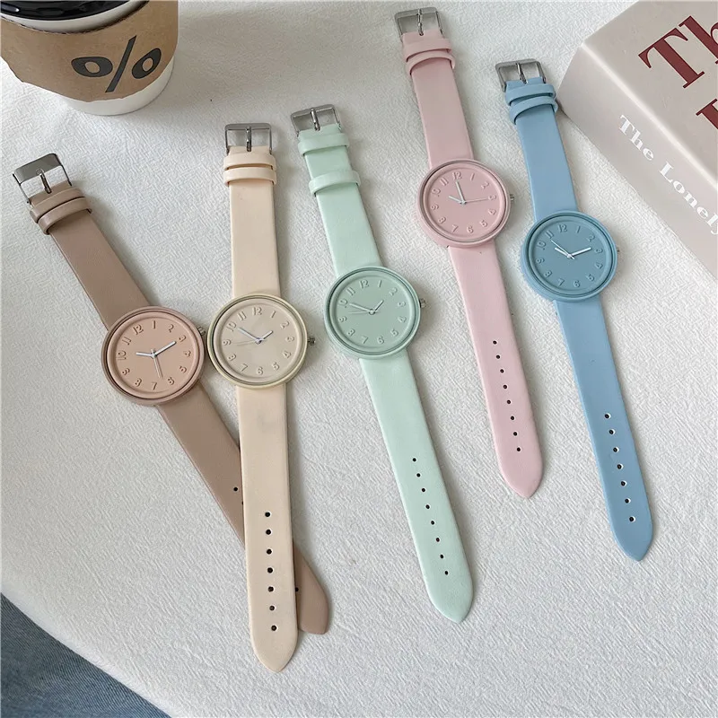 ساعة ماكارون كولور سيريز النسا - مراجعة Minimalist Thin Watch وسعره