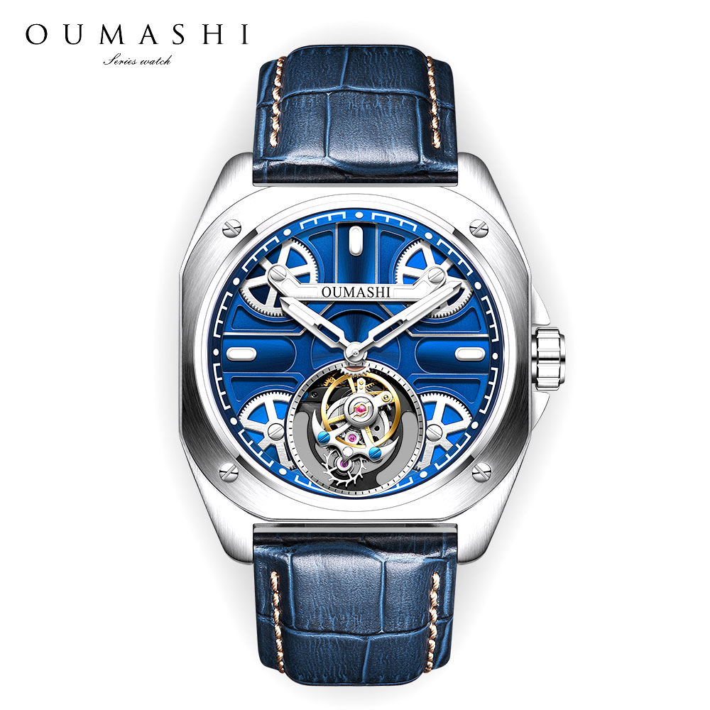 ساعة رجالية فاخرة مقاس 41 ملم، - مراجعة Skeleton Mechanical Watch وسعره