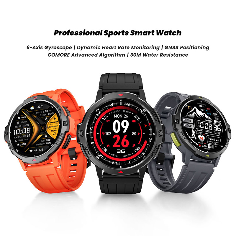 ساعة ذكية عسكرية جديدة بنظام ت - مراجعة Smartwatch Sports Watches For Men وسعره