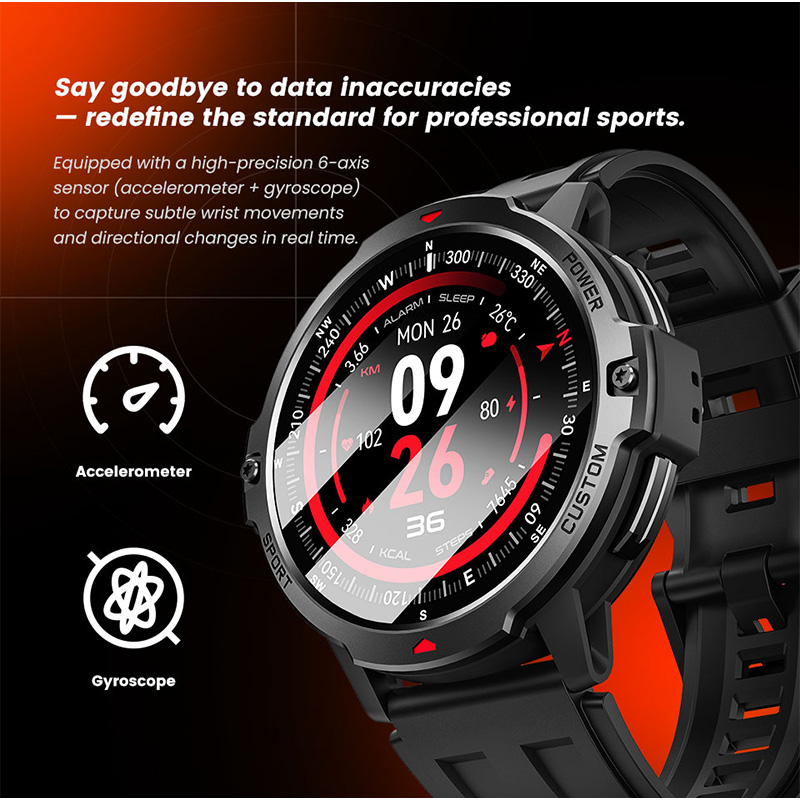 ساعة ذكية عسكرية جديدة بنظام ت - مراجعة Smartwatch Sports Watches For Men وسعره