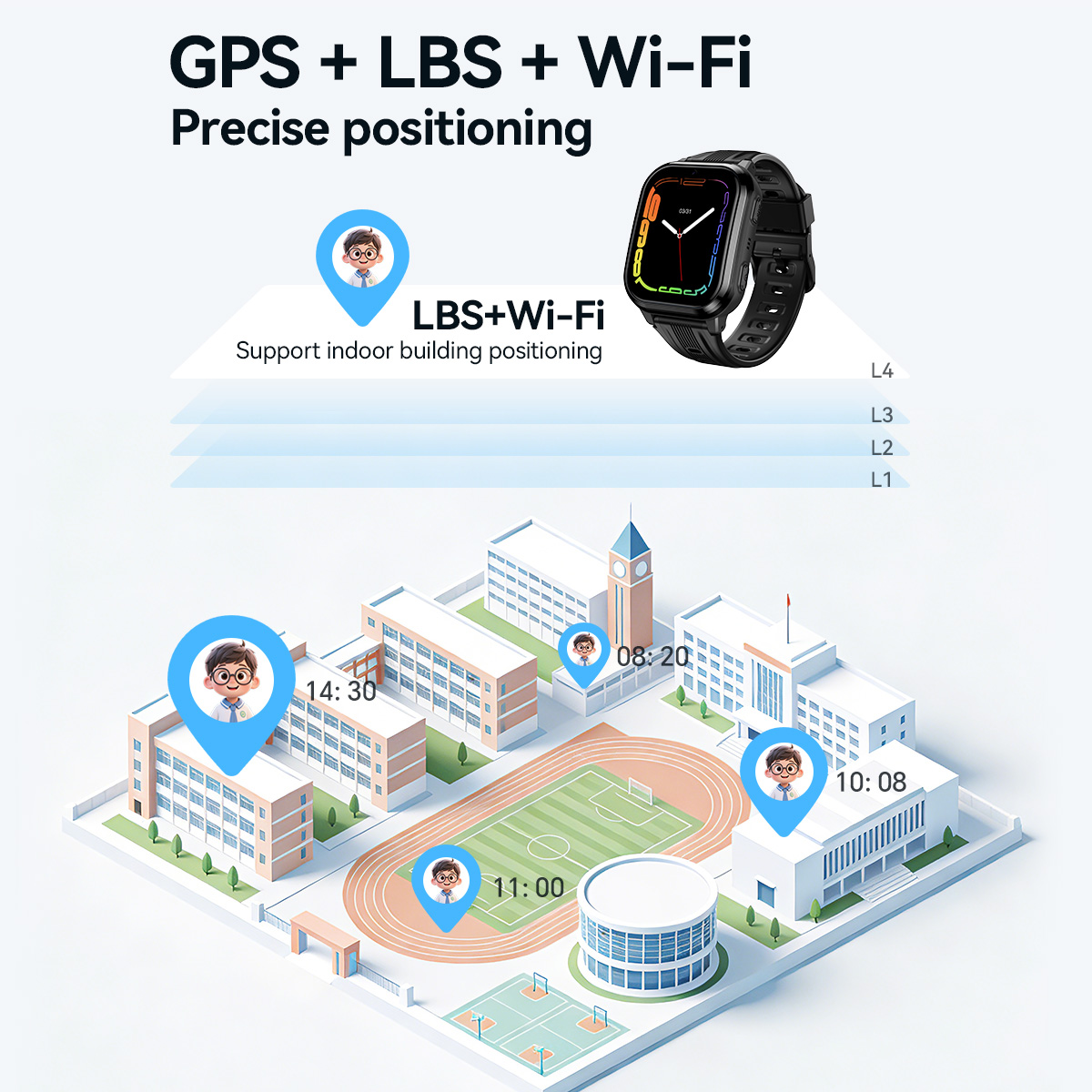 ساعة ذكية للأطفال HOCO Y108 بش - مراجعة Smartwatch Watches For Kid Boy وسعره